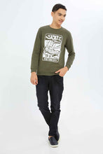 Load image into Gallery viewer, بنطلون جينز جوغر باللون الأسود للأولاد الكبار