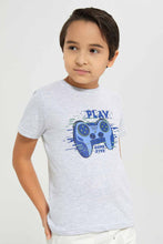 Load image into Gallery viewer, طقم تيشيرت بطبعة فيديو جيم بألوان متنوعة للأولاد الصغار (3 قطع)