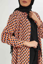 Load image into Gallery viewer, تونيك بياقة باللون الأحمر والأبيض للنساء
