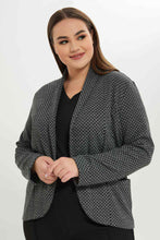 Load image into Gallery viewer, جاكيت طويل باللون الرمادي للنساء