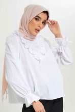 Load image into Gallery viewer, بلوزة باللون الأبيض للنساء
