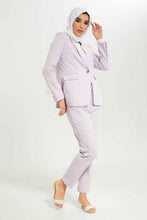 Load image into Gallery viewer, بنطلون رسمي باللون الليلكي للنساء