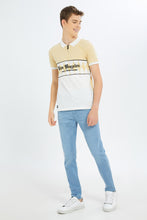 Load image into Gallery viewer, تيشيرت بولو باللون البيج للأولاد الكبار