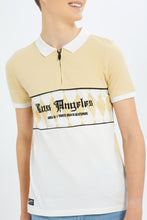 Load image into Gallery viewer, تيشيرت بولو باللون البيج للأولاد الكبار