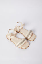 Load image into Gallery viewer, صندل مرصع بالماس باللون الوردي للفتيات