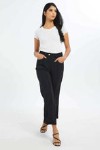 Load image into Gallery viewer, بنطلون واسع باللون الأسود للنساء