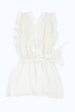 Load image into Gallery viewer, طقم فستان بيبي دول دانتيل باللون العاجي للنساء (قطعتين)