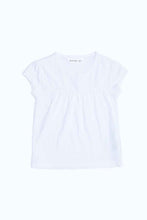 Load image into Gallery viewer, بلوزة مزينة باللون الأبيض للبنات الرضع