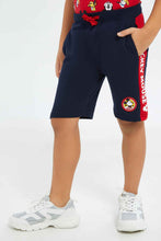 Load image into Gallery viewer, شورت ميكي ماوس باللون الكحلي للأولاد الصغار