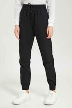 Load image into Gallery viewer, بنطلونباللون الأسود سادة للبنات الكبار