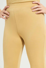 Load image into Gallery viewer, بنطلون بقصة واسعة باللون البيج للبنات الكبار