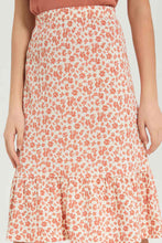 Load image into Gallery viewer, تنورة باللون الأبيض والوردي للبنات الكبار