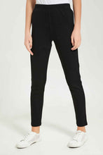 Load image into Gallery viewer, ليغينغ باللون الأسود للبنات الكبار