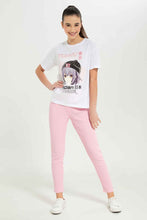 Load image into Gallery viewer, ليغينغ باللون الوردي للبنات الكبار