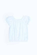 Load image into Gallery viewer, بلوزة مزينة باللون الأبيض للبنات الصغار