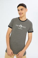 Load image into Gallery viewer, تيشيرت باللون الأسود للأولاد الكبار