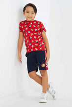 Load image into Gallery viewer, تيشيرت ميكي ماوس باللون الأحمر للأولاد الصغار