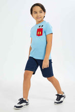Load image into Gallery viewer, تيشيرت سبايدر مان باللون الأزرق للأولاد الصغار