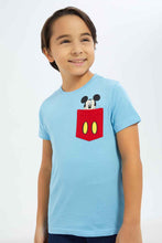 Load image into Gallery viewer, تيشيرت سبايدر مان باللون الأزرق للأولاد الصغار