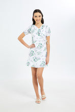 Load image into Gallery viewer, فستان باللوني الأبيض و البنفسجي للبنات الكبار