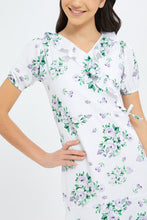 Load image into Gallery viewer, فستان باللوني الأبيض و البنفسجي للبنات الكبار