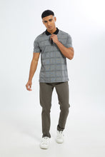 Load image into Gallery viewer, بنطلون جينز سليم فت باللون الرمادي للرجال