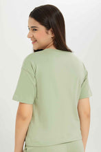 Load image into Gallery viewer, تيشيرت باللون النعناعي للبنات الكبار