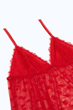 Load image into Gallery viewer, طقم فستان بيبي دول باللون الأحمر للنساء (قطعتين)