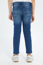 Load image into Gallery viewer, بنطلون جينز باللون الرمادي للأولاد الصغار