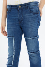 Load image into Gallery viewer, بنطلون جينز باللون الرمادي للأولاد الصغار