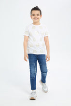 Load image into Gallery viewer, بنطلون جينز باللون الرمادي للأولاد الصغار