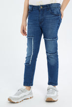 Load image into Gallery viewer, بنطلون جينز باللون الرمادي للأولاد الصغار