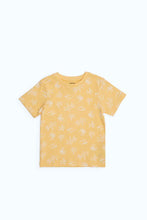 Load image into Gallery viewer, تيشيرت مطبوع بأكمام قصيرة باللون الأصفر للأولاد الرضّع
