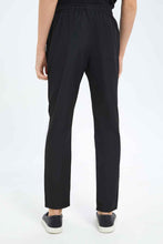Load image into Gallery viewer, بنطلون سهل الارتداء باللون الأسود للأولاد الكبار