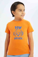Load image into Gallery viewer, تيشيرت بطبعة باو باترول باللون البرتقالي للأولاد الصغار