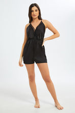 Load image into Gallery viewer, طقم رومبير باللون الأسود للنساء