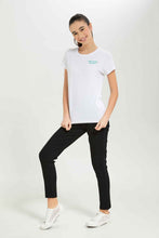 Load image into Gallery viewer, تيشيرت مطبوع باللون الأبيض للبنات اكبار