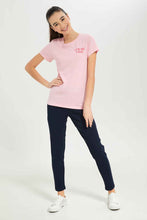Load image into Gallery viewer, تيشيرت باللون الوردي للبنات الكبار