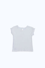 Load image into Gallery viewer, بلوزة باللون الأبيض مزينة للبنات حديثي الولادة