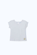 Load image into Gallery viewer, بلوزة باللون الأبيض مزينة للبنات حديثي الولادة