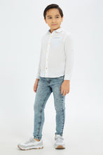 Load image into Gallery viewer, بنطلون جينز باللون الأزرق للأولاد الصغار