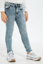 Load image into Gallery viewer, بنطلون جينز باللون الأزرق للأولاد الصغار