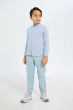 Load image into Gallery viewer, بنطلون جينز بخصر مطاطي باللون الأزرق للأولاد الصغار