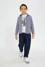 Load image into Gallery viewer, بنطلون جينز بخصر مطاطي باللون الكحلي للأولاد الصغار