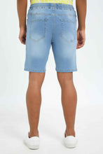 Load image into Gallery viewer, شورت باللون الأزرق للرجال