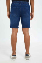 Load image into Gallery viewer, شورت باللون النيلي للرجال