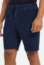 Load image into Gallery viewer, شورت باللون الكحلي الغامق للرجال