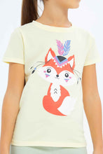 Load image into Gallery viewer, تيشيرت مطبوع باللون الوردي للبنات الصغار