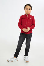 Load image into Gallery viewer, بنطلون جينز باللون الأسود للأولاد الصغار