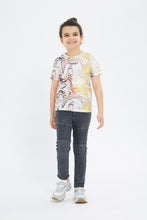 Load image into Gallery viewer, بنطلون جينز باللون الرمادي الغامق للأولاد الصغار